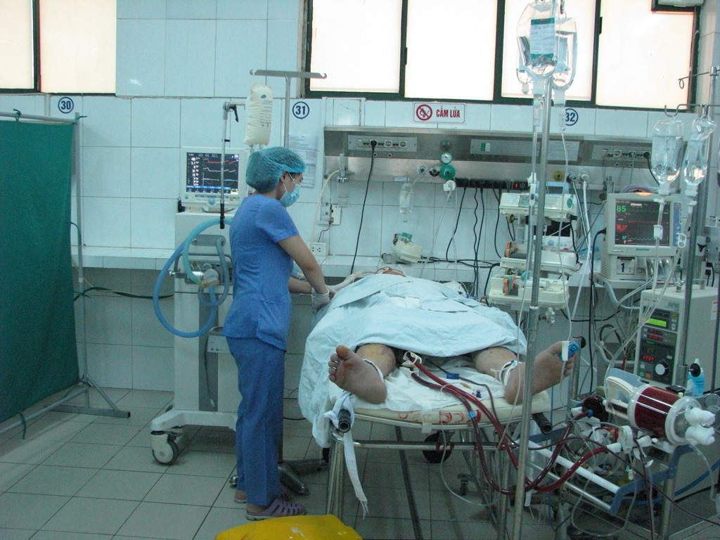 Bệnh nhân Dương đang được điều trị tại Bệnh viện Đà Nẵng