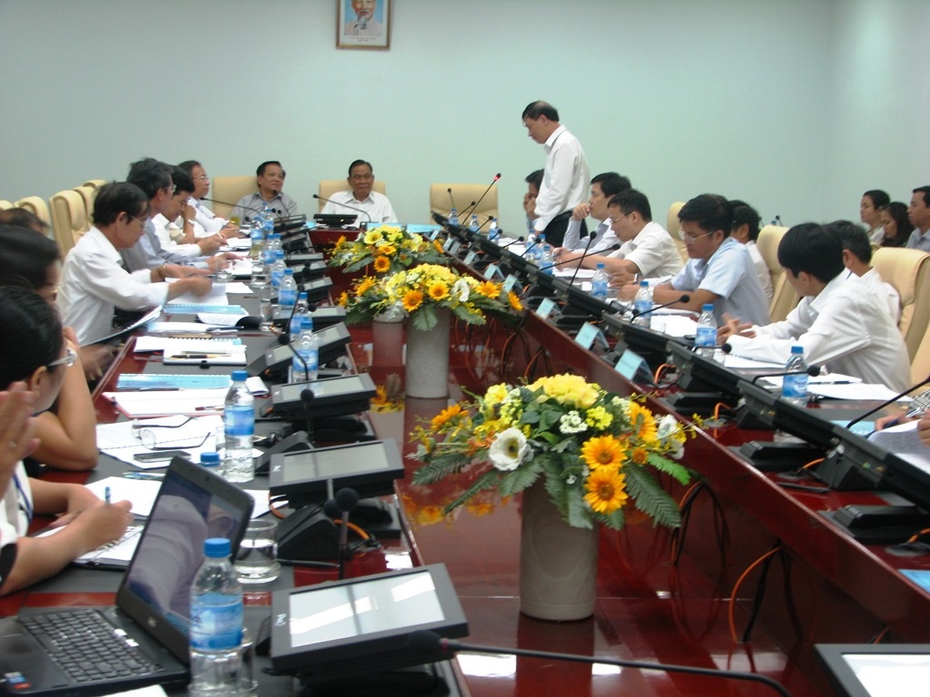 Quanh cảnh buổi làm việc (Ảnh: Khánh Hồng)