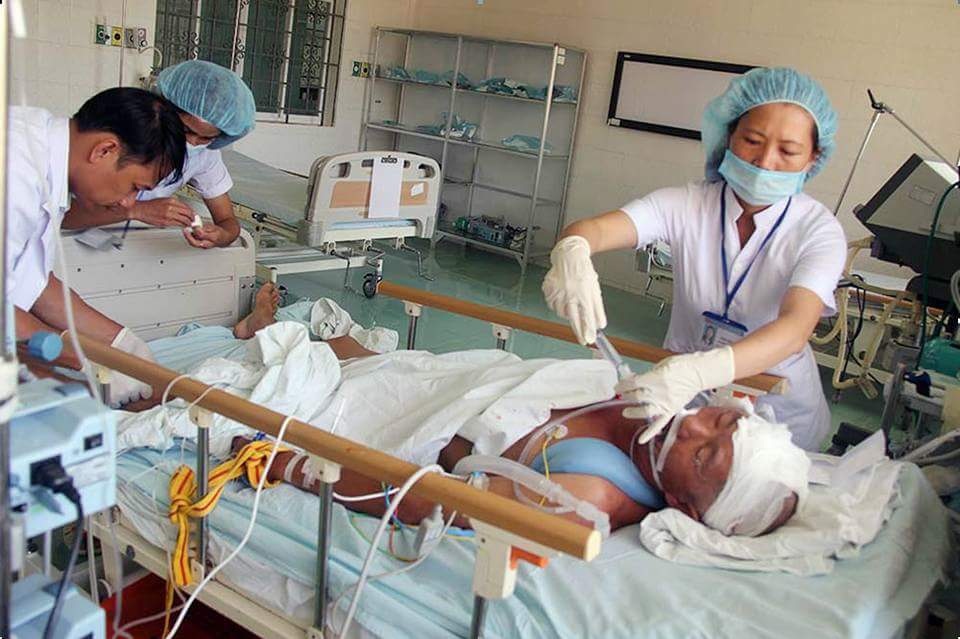 Bệnh nhân Nguyễn Hàng được cứu sống nhờ máu của 3 nhân viên y tế Bệnh viện Đa khoa tỉnh Đắk Nông