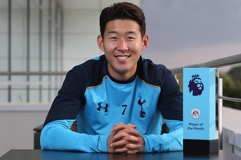 Son Heung-min là cầu thủ châu Á đầu tiên nhận giải xuất sắc nhất tháng ở Premier League