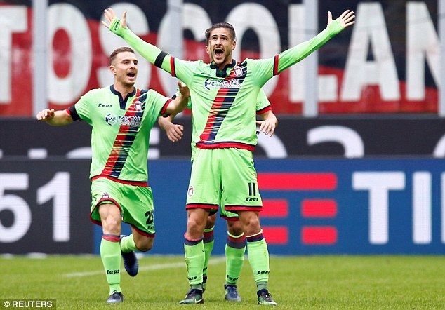 Rực sáng ở cuối trận, cầu thủ lạ giúp AC Milan thắng nghẹ thở - 1 Crotone đã vượt lên dẫn trước