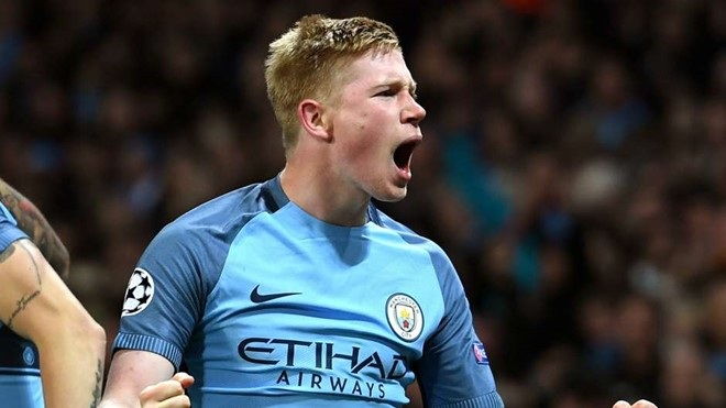 De Bruyne rực sáng trong màu áo Man City