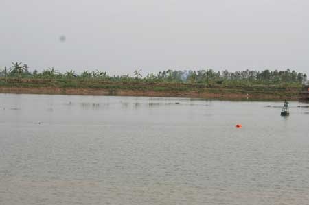 Vị trí xảy ra vụ chìm tàu ngày 27/11, người dân giữ để làm bằng chứng với cơ quan chức năng