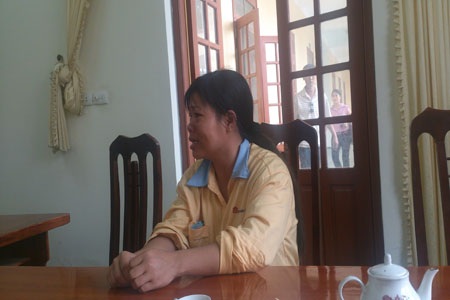 Chị Huệ tại cơ quan công an bảo rất thương con chồng