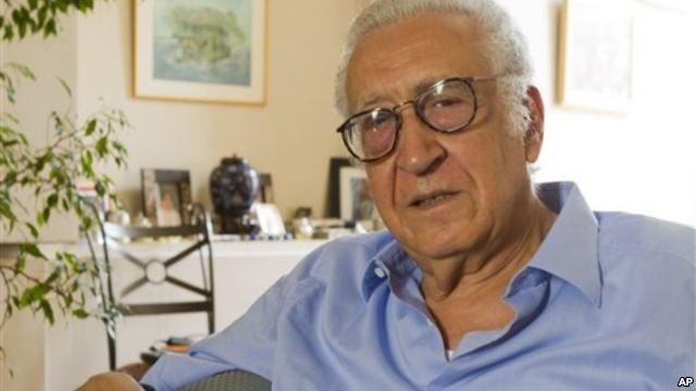 Tân đặc sứ Lakhdar Brahimi trả lời phỏng vấn hôm 19/8/2012.