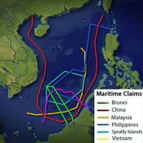 Trung Quốc ngang nhiên phát hành "bản đồ mới về Biển Đông" - 1 Bản đồ trái phép của Trung Quốc về Biển Đông.
