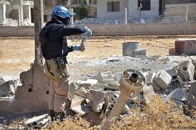 Mỹ tung các băng hình về tấn công hóa học ở Syria - 1 Một hình ảnh được cắt ra trong đoạn băng hình do Mỹ phát tán.