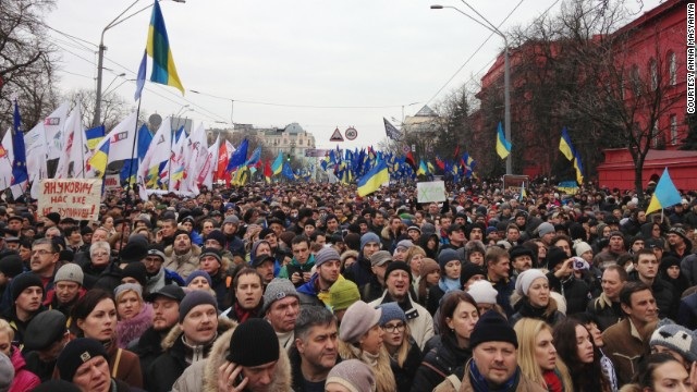 Ukraine: Hơn 10.000 người tham gia làn sóng biểu tình mới - 1 Các cuộc tuần hành phản đối chính phủ Ukraina đã bước sang tuần thứ 7 liên tiếp.