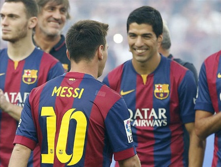 Messi đã cô lập Suarez ở trận Siêu kinh điển? - 1 Messi đã cô lập
Suarez?