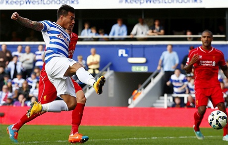 QPR dồn ép Liverpool trong suốt 90 phút