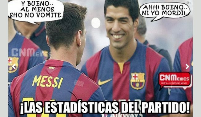 Dưới góc nhìn tích cực, dù sao Messi cũng không bị nôn mửa còn Suarez cũng chẳng cắn ai.