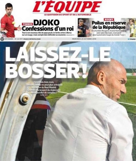 Báo giới Pháp lên tiếng bênh vực Zidane - 1 Báo giới Pháp lên tiếng bênh vực Zidane