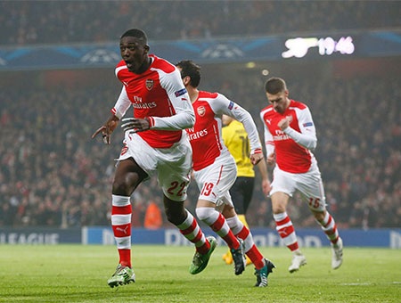 Nhìn lại chiến thắng giúp chiếc ghế của Wenger giảm nhiệt - 3 Niềm hạnh phúc lớn của Sanogo khi có bàn thắng mở tỉ số