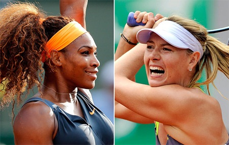 “Búp bê” Sharapova thách thức quyền lực S.Williams - 1 Serena Williams chiến đấu với Sharapova vì chiếc cúp vô địch