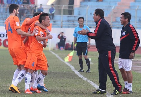Hòa Hà Nội T&T, SHB Đà Nẵng có điểm đầu tiên - 2 Niềm vui của các cầu thủ Đà Nẵng sau khi mở tỉ số