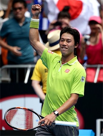 Djokovic dạo bước, Nishikori vất vả “qua ải” - 2 Niềm vui chiến thắng của Nishikori