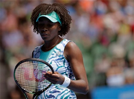 Venus đã phải dừng bước tại nội dung đơn nữ Úc mở rộng