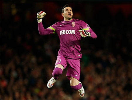 Nhìn lại trận thua đau của Arsenal tại Emirates - 13 Thủ thành Subasic ăn mừng khi đội bóng của anh vượt lên dẫn trước