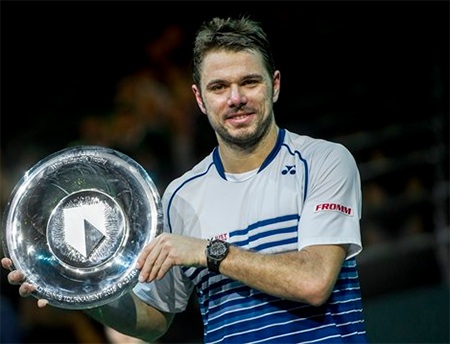 Chiếc cúp vô địch thứ hai của Wawrinka trong mùa giải năm nay