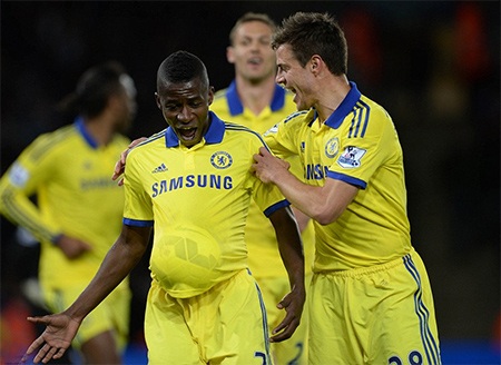 Hạ Leicester, Chelsea chờ ngày đăng quang - 2 Ramirez ăn mừng bàn thắng