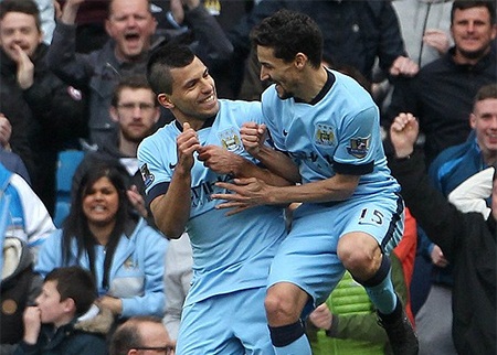 Man City “thổi lửa” vào vị trí thứ ba của MU - 1 Aguero ghi một bàn trong chiến thắng của Man City
