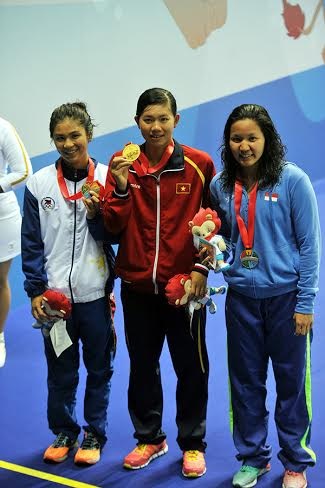 Ánh Viên và tấm HCV thứ 4 ở SEA Games 28, ảnh: Tiến Đạt