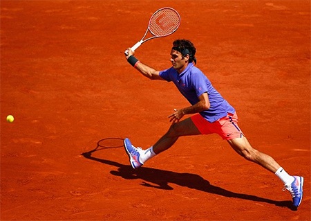 Federer, Nishikori khởi đầu êm thuận - 1 Federer chơi rất ổn định trong trận ra quân ở Roland Garros