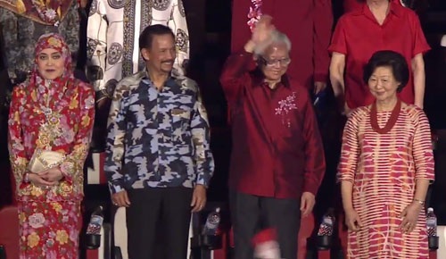 Tổng thống Singapore (thứ hai từ bên phải sang)