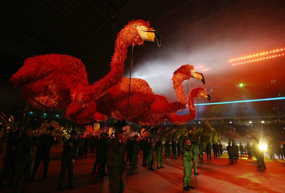 Những chú chim lớn được tái hiện trên sân khấu