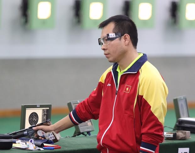 Xạ thủ Hoàng Xuân Vinh, ảnh: Tiến Đạt