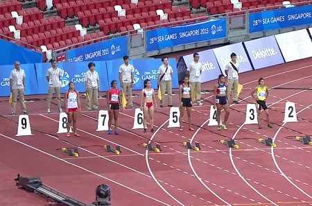 Ánh Viên lần thứ 7 phá kỷ lục SEA Games - 15 Kim Phụng ở làn chạy số 6