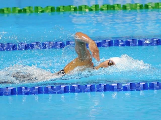 Ánh Viên lần thứ 7 phá kỷ lục SEA Games - 1 Ánh Viên trên đường đua 200m tự do, ảnh Tiến Đạt