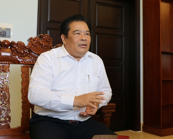 Ông Sơn Minh Thắng - Phó Trưởng ban Thường trực Ban Chỉ đạo Tây Nam Bộ - trao đổi với phóng viên Dân trí chiều 8/12.