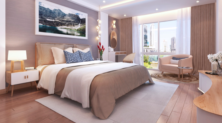 Khám phá căn hộ mẫu Anland Complex - 1 Không gian sang trọng, ấm áp của phòng ngủ