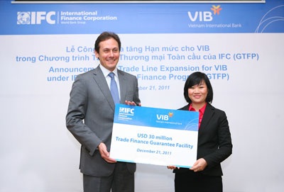 IFC tăng hạn mức lên 30 triệu USD cho ngân hàng Việt Nam - 1 IFC tăng hạn mức lên 30 triệu USD cho ngân hàng Việt Nam - 1