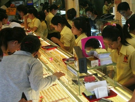 Vàng đang giao dịch ở mốc 42,3 triệu đồng/lượng (ảnh minh họa).