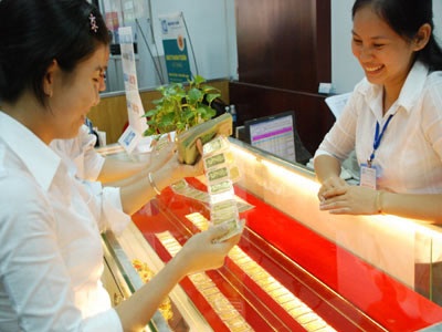 Vàng giao dịch dưới ngưỡng 44 triệu đồng/lượng.