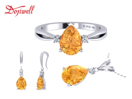 Trang sức DOJI gam màu Pastel – Xu hướng 2014 - 2 Lãng mạn, dịu dàng với Peridot.
