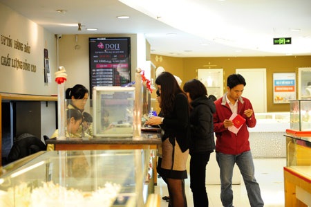 Vàng đang tăng giá.