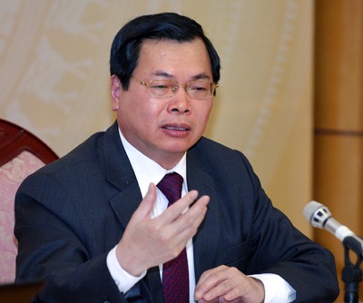 Không phải bây giờ mới tìm cách giảm nhập siêu từ Trung Quốc - 1 Bộ trưởng Bộ Công Thương Vũ Huy Hoàng.