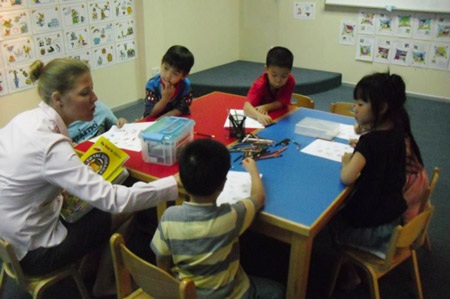 Học viên nhí tại I Can Read Thailand.