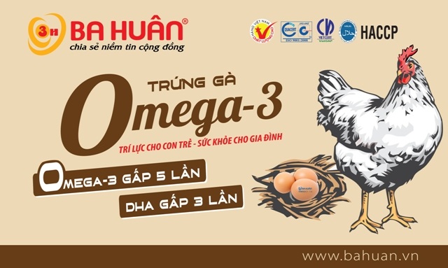 Ra mắt thị trường sản phẩm bổ dưỡng “Trứng gà Omega 3 Ba Huân”