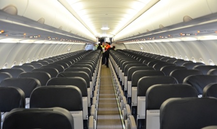 Máy bay Airbus mới nhất Việt Nam gia nhập hãng hàng không giá rẻ - 2 Bên trong chiếc A320 Sharklet.