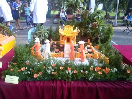 Ngắm “kỳ quan thế giới” qua điêu khắc trên củ quả - 4 Chùa Một Cột