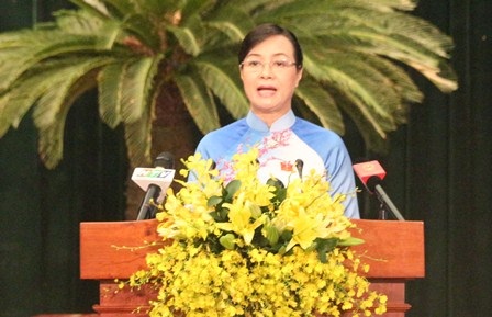 Những câu nói thỏa lòng cử tri của lãnh đạo TPHCM - 1 Bà Nguyễn Thị Quyết Tâm, Chủ tịch HĐND TPHCM là người có nhiều phiếu tín nhiệm cao nhất
