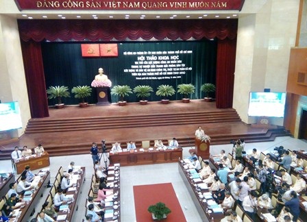 Quang cảnh hội thảo khoa học về vai trò của lực lượng công an nhân dân
