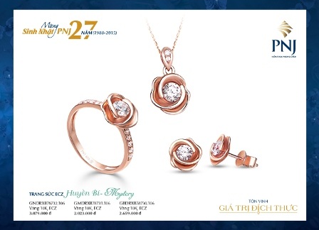 Ngoài ra, PNJ còn ra mắt những mẫu
trang sức mang phong cách hoàng gia hay