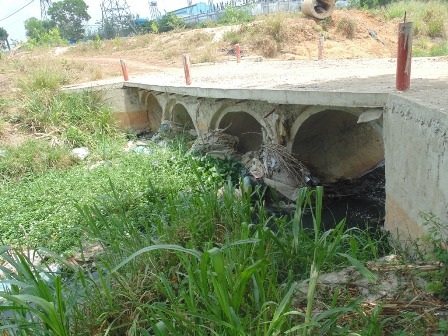 Đồng Nai: Xây cầu trái phép, chặn dòng chảy Suối Chùa - 2 Cầu xây dựng
trái phép dẫn vào khu đất bị chiếm dụng