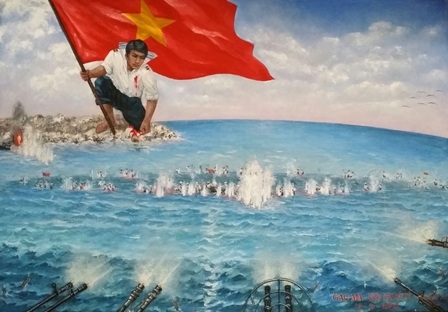 Sẵn sàng cho đại lễ tưởng niệm 64 liệt sĩ Gạc Ma - 2 Bức tranh Gạc Ma - Vòng tròn bất tử đang được trả giá 1,1 tỷ đồng