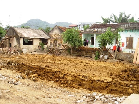 Sau hơn nửa tháng xảy ra hiện tượng sụt lún, mặt bằng đã được trả lại như trước.
